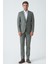 Bangor T2430 Slim Fit 6 Drop Likralı Keten Takım Elbise Desenli 1