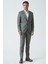 Bangor T2430 Slim Fit 6 Drop Likralı Keten Takım Elbise Desenli 2