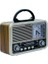 Ns-03 Gold Nostajik Radyo Bluetooth Hoparlör 2