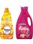 Çamaşır Yumuşatıcısı Hanımeli 1440 mlx1 + Yumoş Sıvı Bakım Deterjanı Renkli Giysiler 2520 ml x1 2