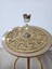 3 Adet Sehpa ÖRTÜSÜ/33CM Yuvarlak/simli Işıltılı Gold 2