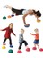 Liulian Gri 1 Adet Pvc Yoga Topu 16 cm Şişme Masaj Noktası Yarım Fit Top Denge Eğitmeni Sabitleyici Spor Pilates Fitness Dengeleme Topu (Yurt Dışından) 5