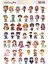 Kawaii Charakters ( Karakterler ) Temalı 2 Sayfa A4 95 Adet Sticker Set 3