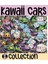 Kawaii Cars( Araçlar ) Temalı 2 Sayfa A4 97 Adet Sticker Set 1