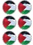 Free Palestine Özgür Filistin Sticker Set 1 Sayfa A4 8.7 cm 6 Adet 2