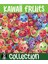 Kawaii Sea Fruits ( Meyveler ) Temalı 1 Sayfa A4 51 Adet Sticker Set 1