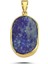 6,5ct Lapis Lazuli Doğal Taş Kolye Ucu - 14 Ayar Altın Kolye Ucu 1