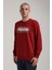 Bisiklet Yaka Bordo Slim Fit Sweatshirt 24FWM60174 3