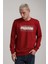 Bisiklet Yaka Bordo Slim Fit Sweatshirt 24FWM60174 4