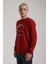 Bisiklet Yaka Bordo Slim Fit Sweatshirt 24FWM60172 3
