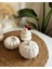 Punki Dekoratif Set/ Balkabağı Mumluk / Tealight Mum / Mini Vazo Seti 3