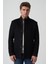 Agualva-Cacém 58152 Slim Fit Palto Siyah 1