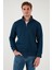 Pamuklu Regular Fit Yarım Fermuarlı Dik Yaka Sweat Erkek Sweat 59052592 3