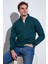 Pamuklu Regular Fit Yarım Fermuarlı Dik Yaka Sweat Erkek Sweat 59052592 1