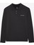 M Polo Casual Comfort Long Sleeve Polo Erkek Siyah Polo Yaka Tshirt S242198-001 1