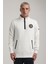 Dik Yaka Kiremit Slim Fit Full-Zip Sweatshirt 24FWM64083 4