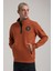 Dik Yaka Kiremit Slim Fit Full-Zip Sweatshirt 24FWM64083 2