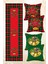Yılbaşı Christmas Temalı Ekoseli 4 Kırlent Kılıfı 1 Runner Set 2