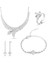 Gümüş Kaplama Taşlı Tasarım Takı Seti PS3609 1