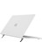 Benwıs Mp-Sms Macbook Air 15 INÇ(2023)A2941 Ince Mat Kılıf Kickstand Dizüstü Bilgisayar Sert Kılıf-Şeffaf Beyaz (Yurt Dışından) 1