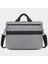 Büyük Kapasiteli 15.6 Inç Dizüstü Bilgisayar Çantası Tote El Çantası Messenger Omuz Crossbody Çanta Dizüstü Iş Evrak Çantası-Gri (Yurt Dışından) 5