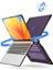 MacBook Air 13 INÇ(2018)A1932 /(2020)A2337 M1 A2179 Darbeye Dayanıklı Pc + Tpu Kapak Anti-Drop Laptop Kılıfı-Şeffaf Mor (Yurt Dışından) 3