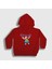 Unisex Çocuk Kırmızı Happy Clarence Kapüşonlu Sweatshirt 1