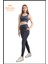 Kadın Antrasit Yüksek Bel Toparlayıcı Çift Cepli Spor Tayt Bilek Boy Slim Fit Görünüm 1057 4