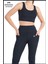 Kadın Lacivert Yüksek Bel Toparlayıcı Çift Cepli Spor Tayt Bilek Boy Slim Fit Görünüm 1057 3