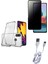 Huawei P20 Lite Hayalet Ekran Koruyucu, Şeffaf Kılıf ve Şarj Kablosu Seti | 3'lü Koruma Paketi 1