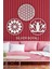 Ahşap Lotus Çiçeği, Yaşam Çiçeği ve Mandala Üçlü Dekoratif Tablo Duvar Süsü 30 cm 2