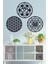 Ahşap Yaşam Çiçeği, Sri Yantra ve Om Sembolü Üçlü Dekoratif Tablo Duvar Süsü 30 cm 4