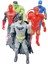 Spiderman Hulk Kaptan Amerika Batman Ironman 17CM. Işıklı Figürler Set 1