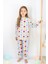 Kız Çocuk Baskılı Ince Basic Pijama Takımı 5