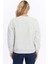 Kadife The Alps Desenli Gri Melanj Yumuşak Dokulu Regular Fit Bisiklet Yaka Kadın Sweatshirt 3