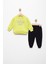 Unisex Bebek 6-9-12-18 Ay Pamuklu Şardonlu Sweatshirt Jogger Takım Mamas Mini Baskılı 1