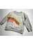 Renk Bloklu Baskılı Bisiklet Yaka Unisexsweatshirt 3-9 Yaş 4