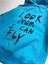 Look Mom I Can Fly Yazılı Ön ve Arka Emprime Baskılı Oversize Sweatshirt 3/9 Yaş 3