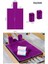 Antibakteriyel Mor Pilates Reformer Havlusu Omuzluk Kılıfı, Kaydırmaz Reformer Towel 3