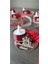 Pleksi Kına El Mumu Tealight Ledli Kına El Mumu Bordo Gümüş(10 Adet) 5
