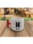 Latte & Espresso El Yapımı Bts Imzalı Kırmızı T Kulp Kupa 200 ml 1