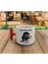 Latte & Espresso El Yapımı Umrumda Değil Motto Baskılı Kırmızı T Kulp Kupa 200 ml 1