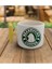 Duble Türk Kahvesi Fincanı & Espresso Bearbucks Sarı Kulp Kupa 200 ml 1