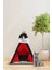 Kırmızı Kedi Köpek Yatağı Çadırı 70X70 cm Minderli 1
