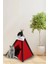 Kırmızı Kedi Köpek Yatağı Çadırı 70X70 cm Minderli 2