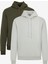 2'li Paket Standart Fit Normal Kesim Kapüşonlu Kanguru Cepli Sweatshirt 1
