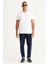 2'li Slim Fit Dar Kesim V Yaka %100 Pamuk T-Shirt 6