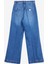 Yüksek Bel Bol Paça Bol Kesim Lacivert Kadın Denim Pantolon Dakota Hıgh Wıde Cro - Eco Recy Co 2