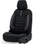Limited Design Airbag Dikişli Ekstra Destekli Oto Koltuk Kılıfı Tam Set Siyah - Mavi 2