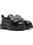Acbc x Kadın Siyah Kalın Tabanlı Maskülen Loafer 24WFD435522 3